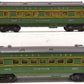 Lionel Vintage O Gauge Postwar Green/Gray Passenger Cars: 2401, 2402 [2]
