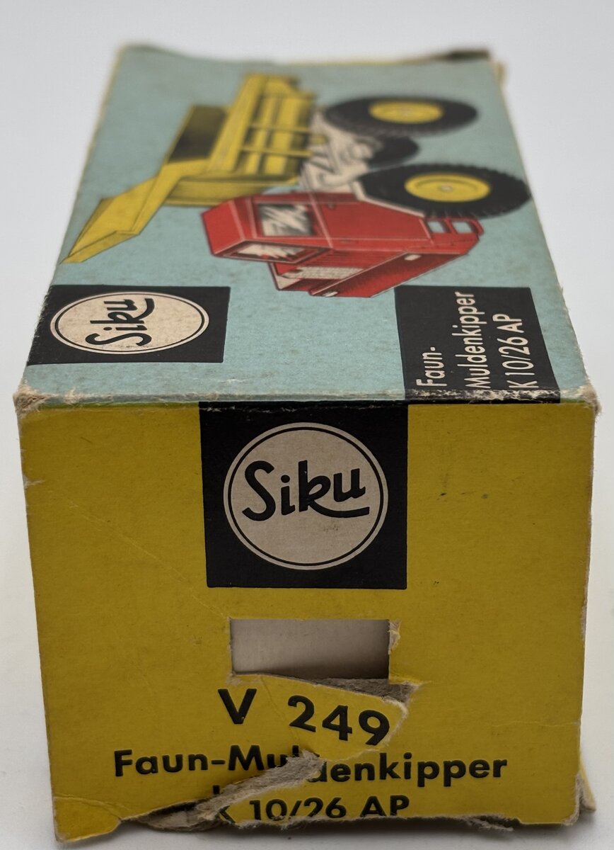 Siku V249 1:60 Faun-Muldenkipper K 10/26 AP Dump Truck EX/Box