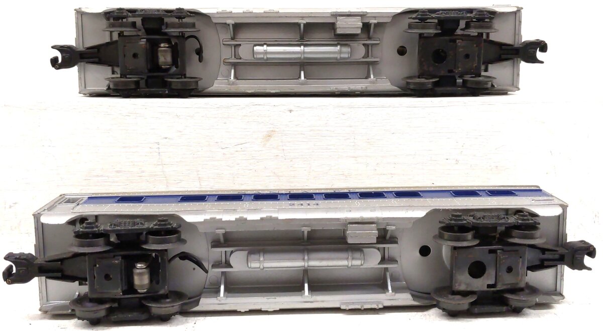 Lionel Vintage O Gauge Postwar "Santa Fe" Passenger Cars: 2412, 2414 [2] VG
