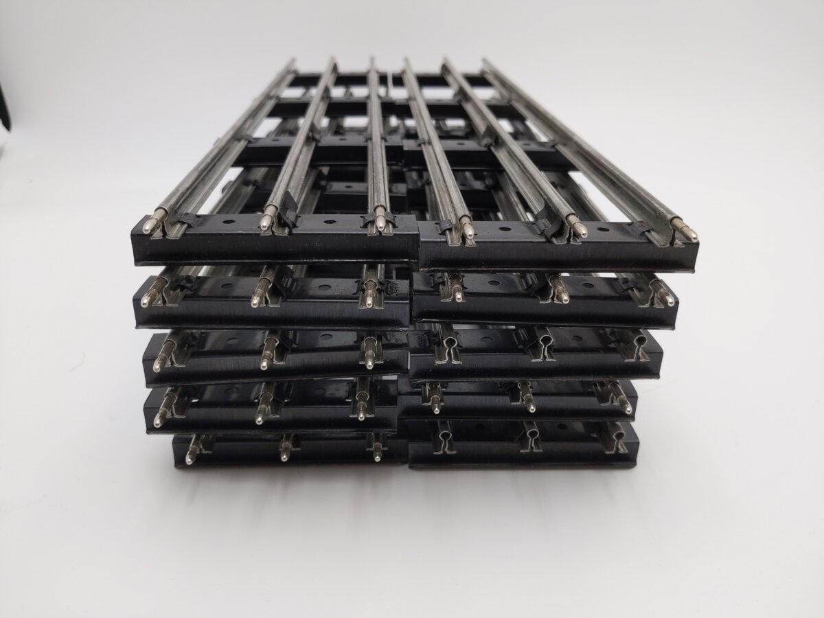 Lionel 6-65500 O Gauge 10" Regular Straight Track (10) VG