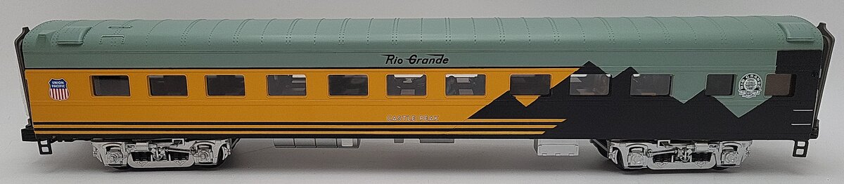MTH 20-66176 70' ABS SLPR/Diner Pass. Denver Rio Grande Heritage Castle Peak LN/Box
