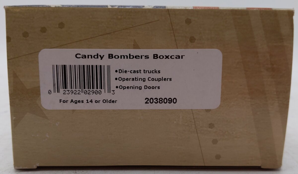Lionel 2038090 O Candy Bombers MUSA Boxcar EX/Box