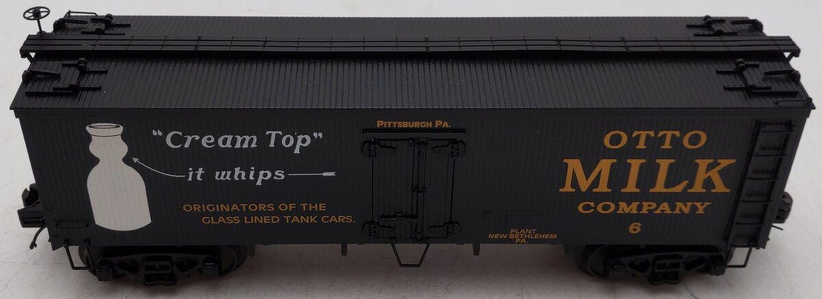 MTH 20-94345 O Otto Milk Company 36' Woodsided Reefer Car #6 EX/Box
