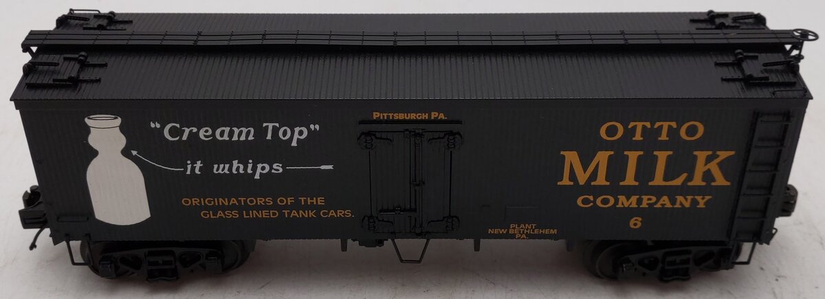 MTH 20-94345 O Otto Milk Company 36' Woodsided Reefer Car #6 EX/Box