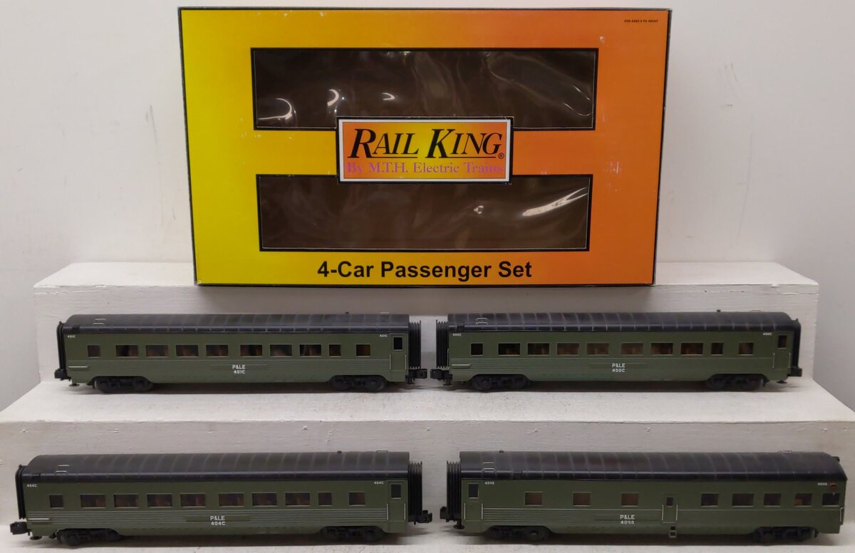 MTH 30-67141 O Pittsburgh & Lake Erie 60' Streamlined Passenger Set (Set of 4) EX/Box