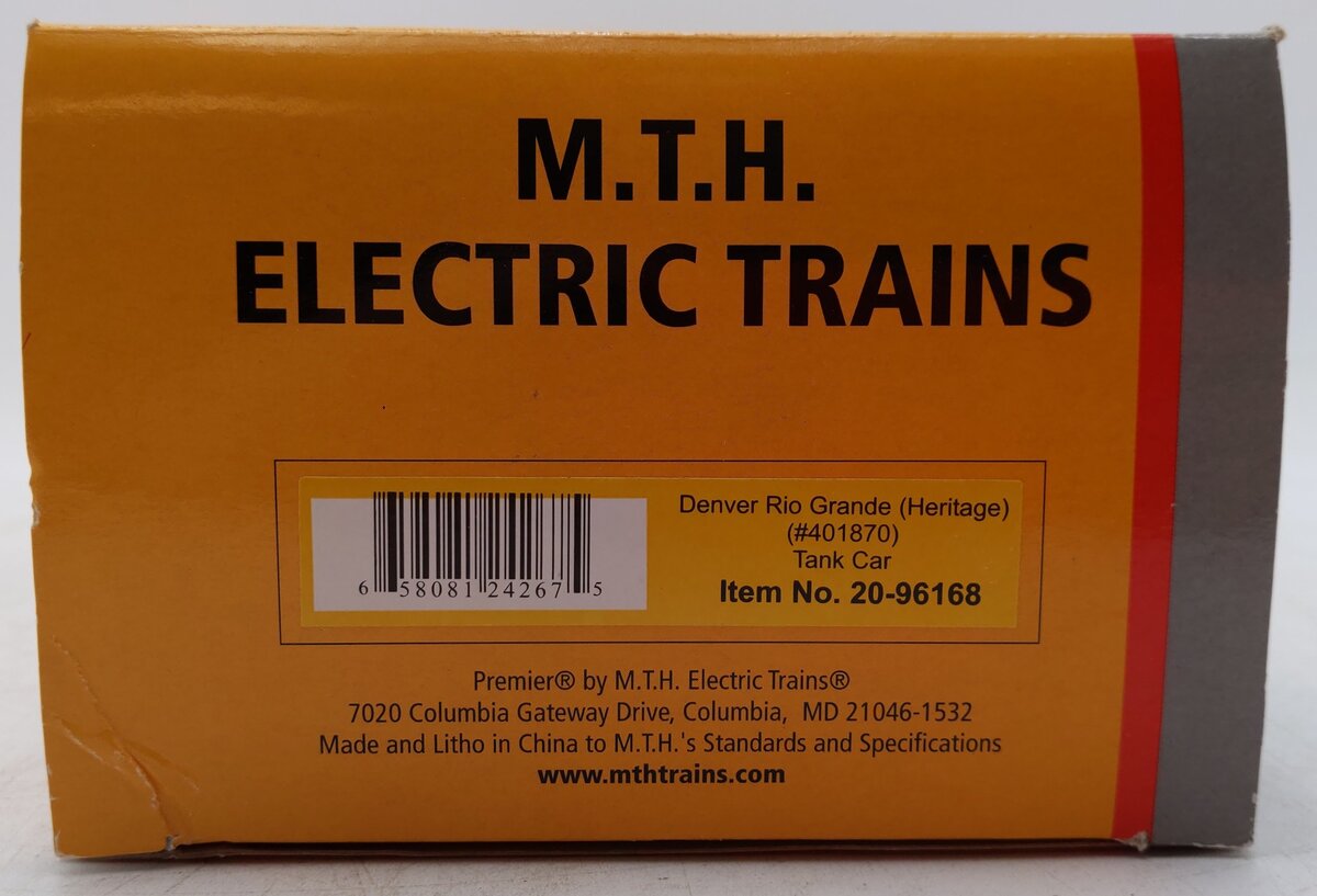 MTH 20-96168 O Denver Rio Grande Heritage Tank Car #401989 EX/Box
