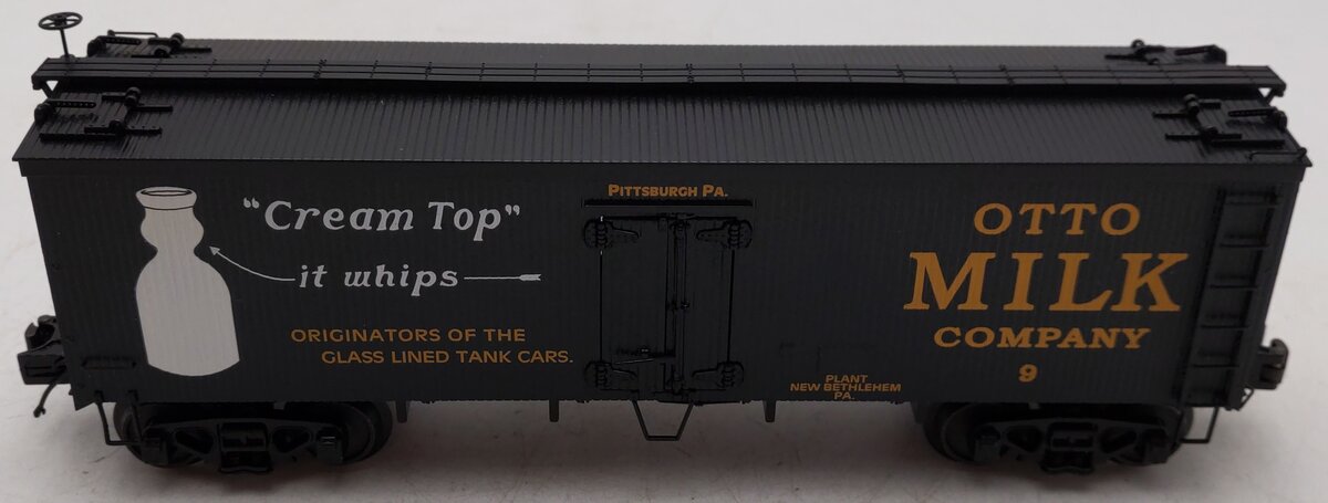 MTH 20-94345 Otto Milk Company 36' Woodsided Reefer Car #9 EX/Box