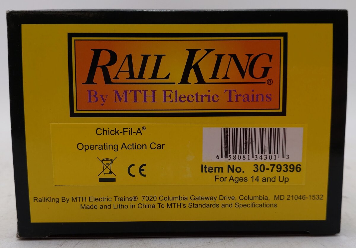 MTH 30-79396 O Gauge Chick-Fil-A Operating Action Car EX/Box