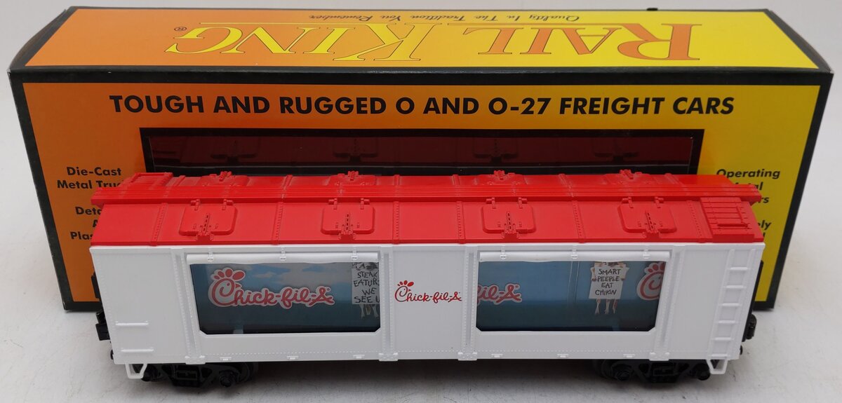MTH 30-79396 O Gauge Chick-Fil-A Operating Action Car EX/Box