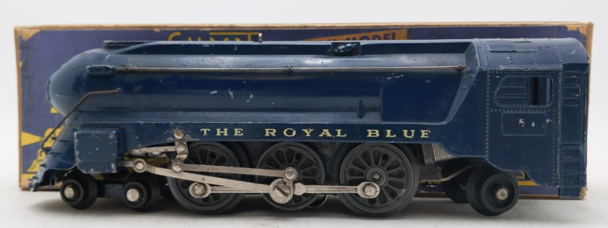 American Flyer 556 Vintage O Gauge Royal Blue 4-6-2 Steam Locomotive & Tender/Box