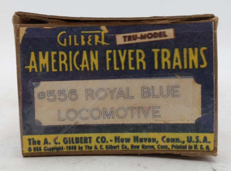 American Flyer 556 Vintage O Gauge Royal Blue 4-6-2 Steam Locomotive & Tender/Box
