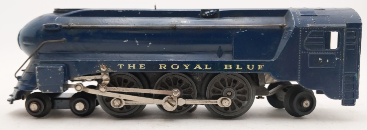 American Flyer 556 Vintage O Gauge Royal Blue 4-6-2 Steam Locomotive & Tender/Box