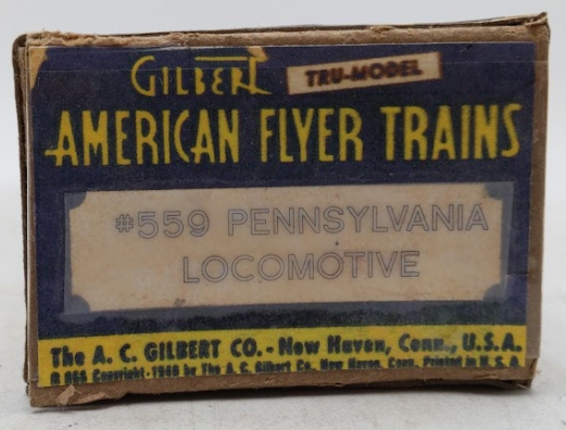 American Flyer 559 Vintage O Pennsylvania K5 4-6-2 Steam Engine & Tender VG/Box