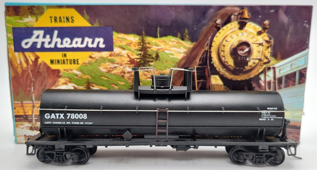 Athearn HO Scale GATX Tank Car #78008 LN/Box