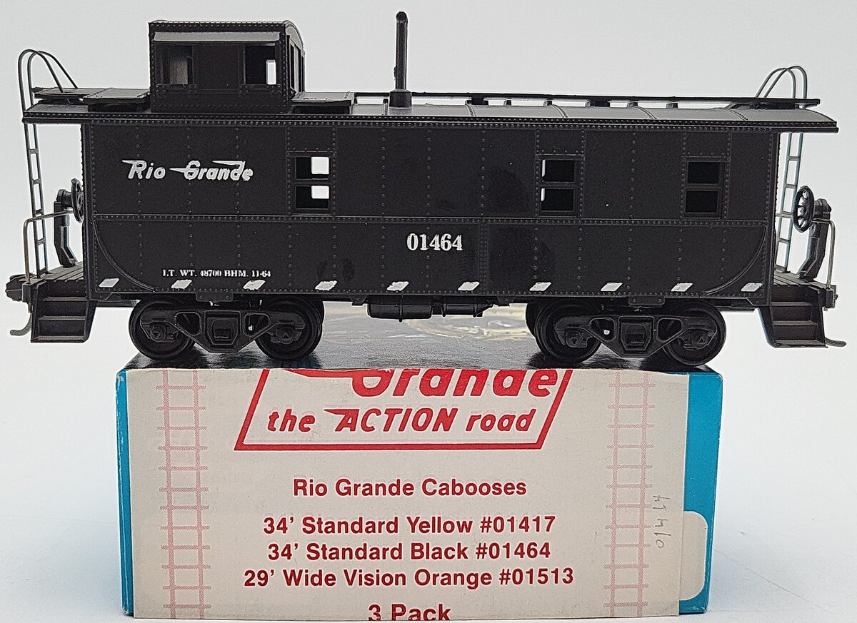 Athearn HO Scale Rio Grande 34' Caboose #01464 LN/Box