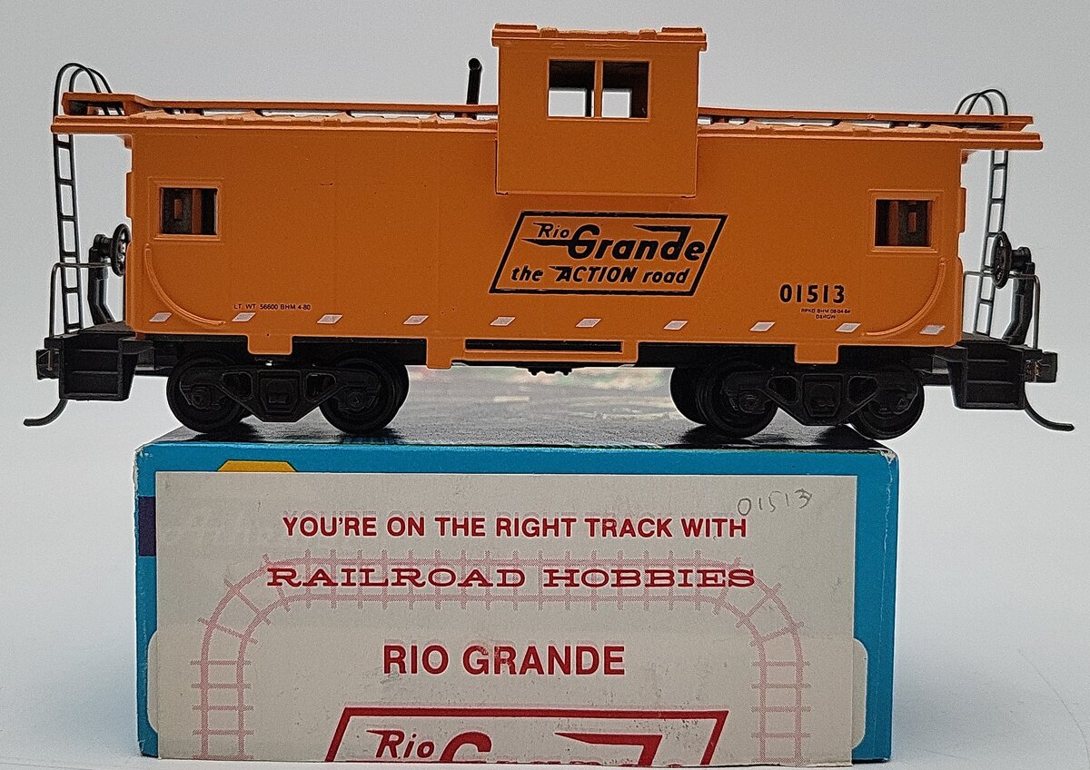 Athearn 7501 HO Scale Rio Grande Wide Vision Caboose #01513 LN/Box