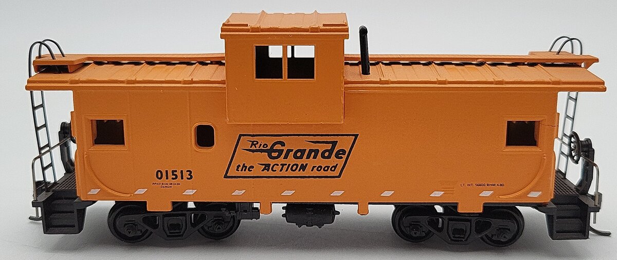 Athearn 7501 HO Scale Rio Grande Wide Vision Caboose #01513 LN/Box
