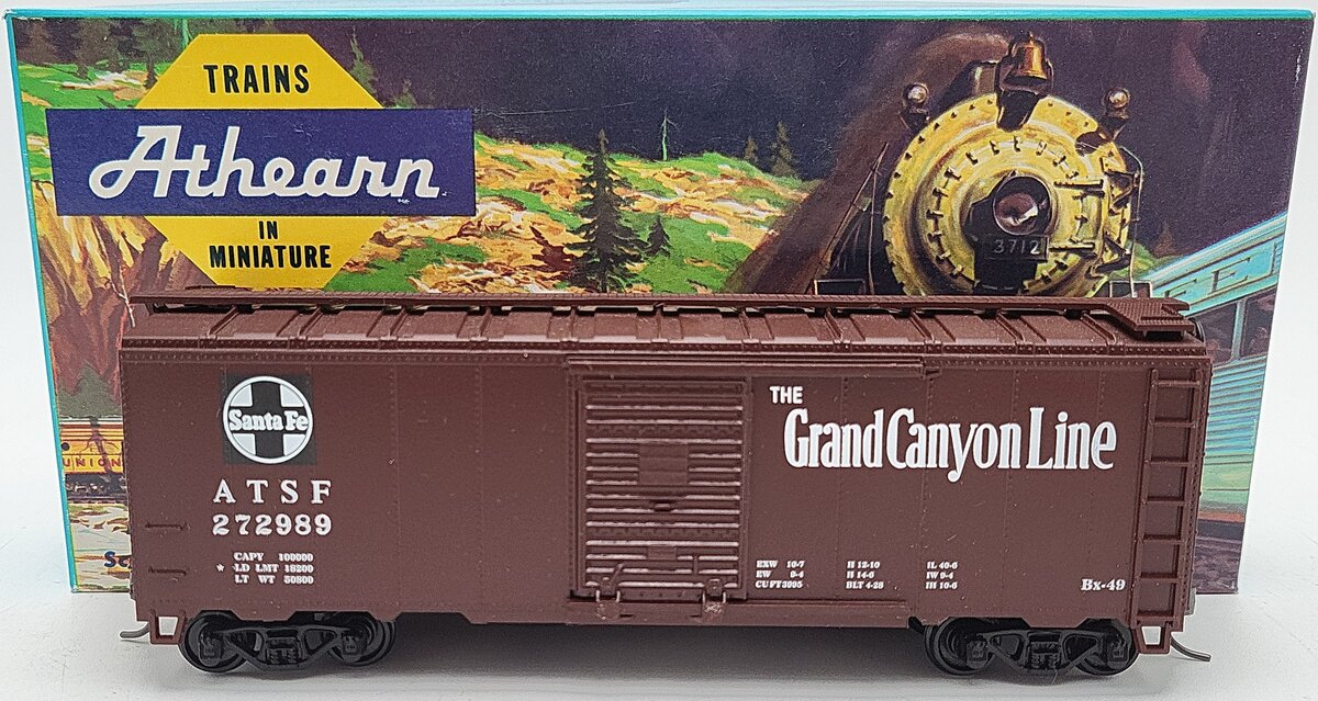 Athearn HO Scale ATSF Grand Canyon Line Boxcar #272989 LN/Box