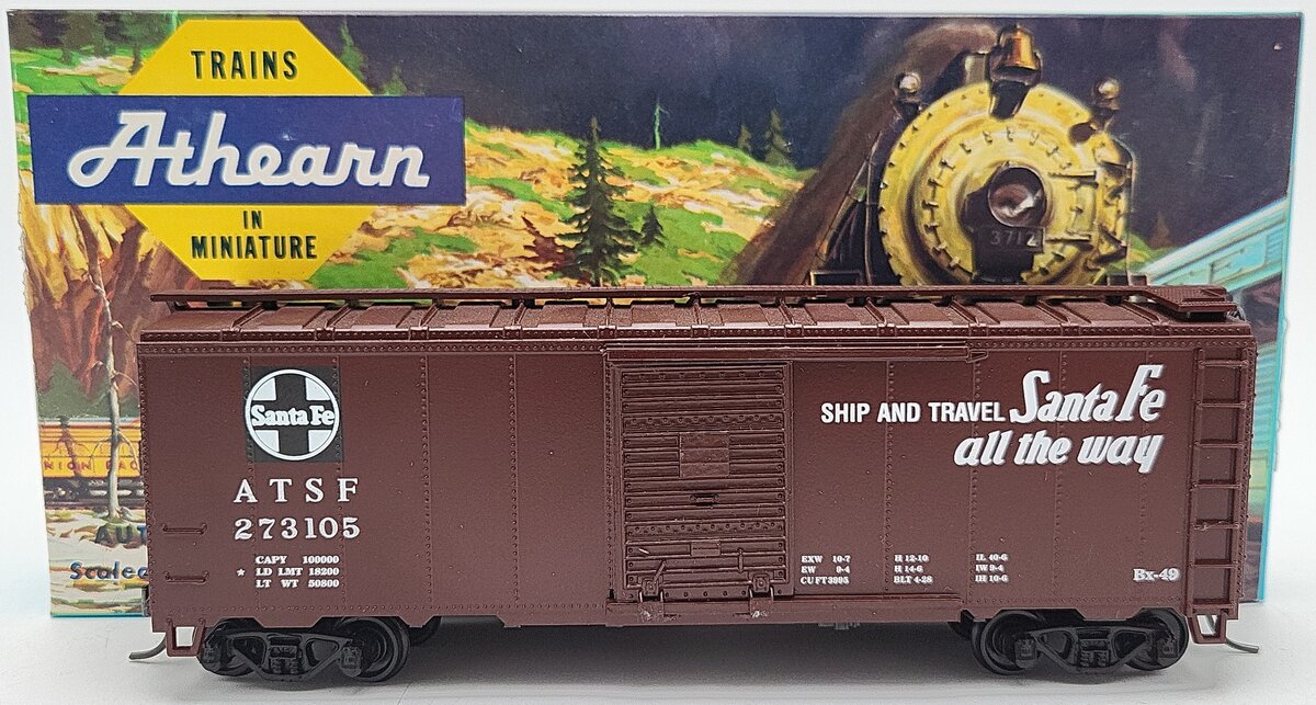 Athearn HO Scale ATSF Grand Canyon Line Boxcar #273105 LN/Box