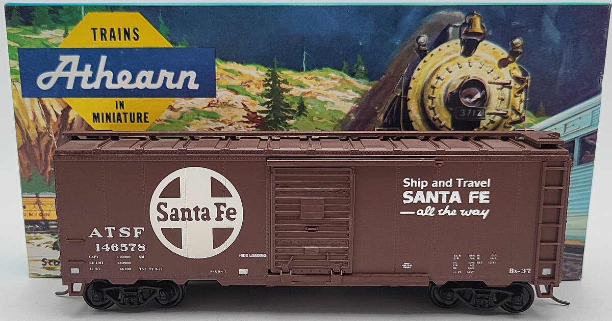 Athearn HO Scale ATSF Boxcar #146578 LN/Box