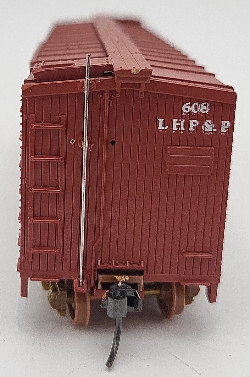 Walthers HO Scale Laramie Plains Line LHP&P Boxcar #608 EX/Box