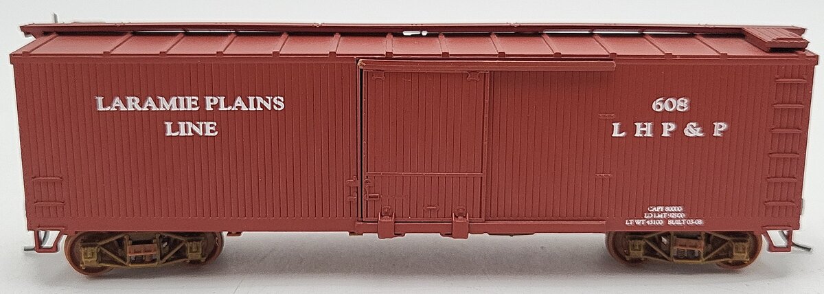 Walthers HO Scale Laramie Plains Line LHP&P Boxcar #608 EX/Box