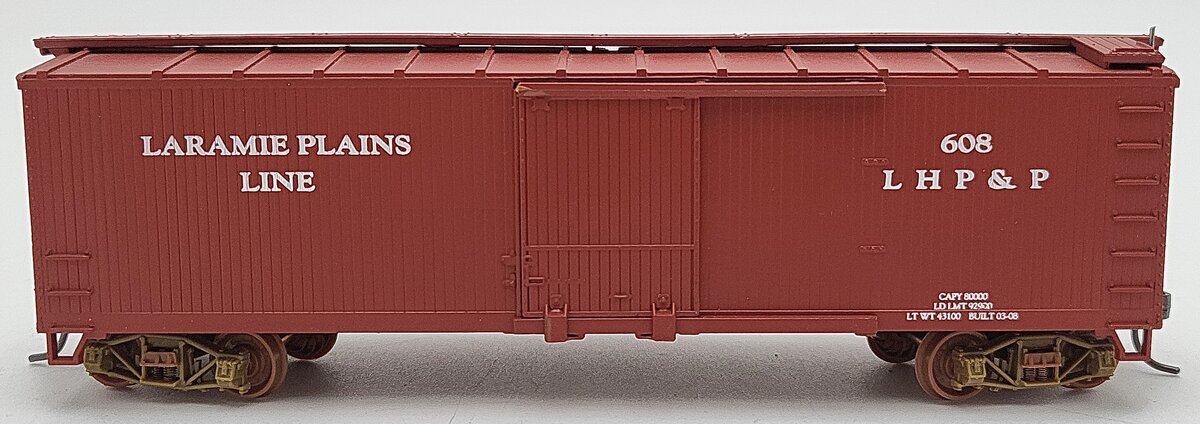 Walthers HO Scale Laramie Plains Line LHP&P Boxcar #608 EX/Box
