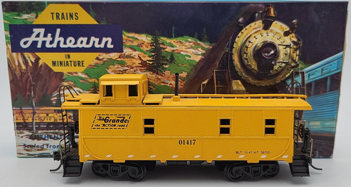 Athearn HO Scale Rio Grande Caboose #01417 LN/Box