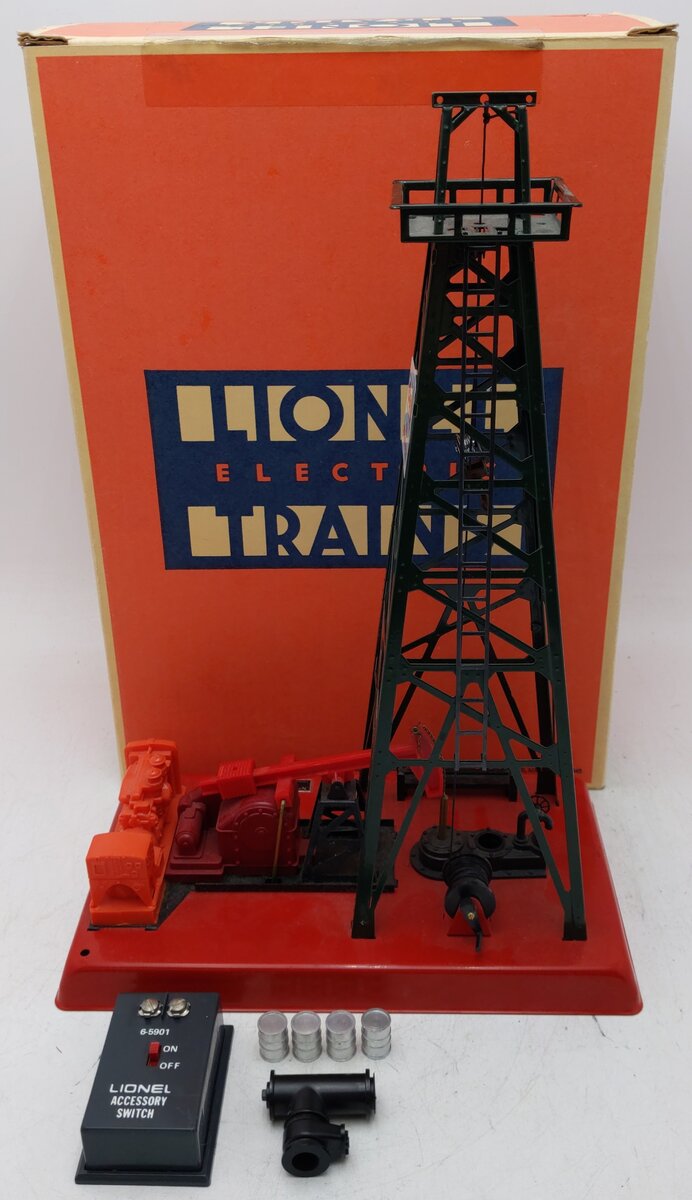 Lionel 6-2305 O Gauge Getty Operating Oil Derrick And Pump EX/Box