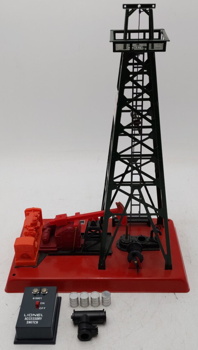 Lionel 6-2305 O Gauge Getty Operating Oil Derrick And Pump EX/Box