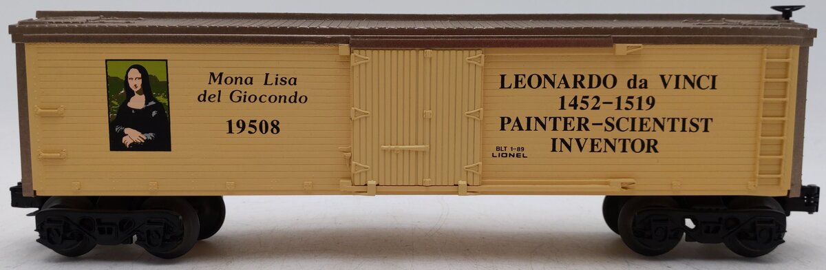 Lionel 6-19508 O Gauge Leonardo Da Vinci Reefer Car EX/Box