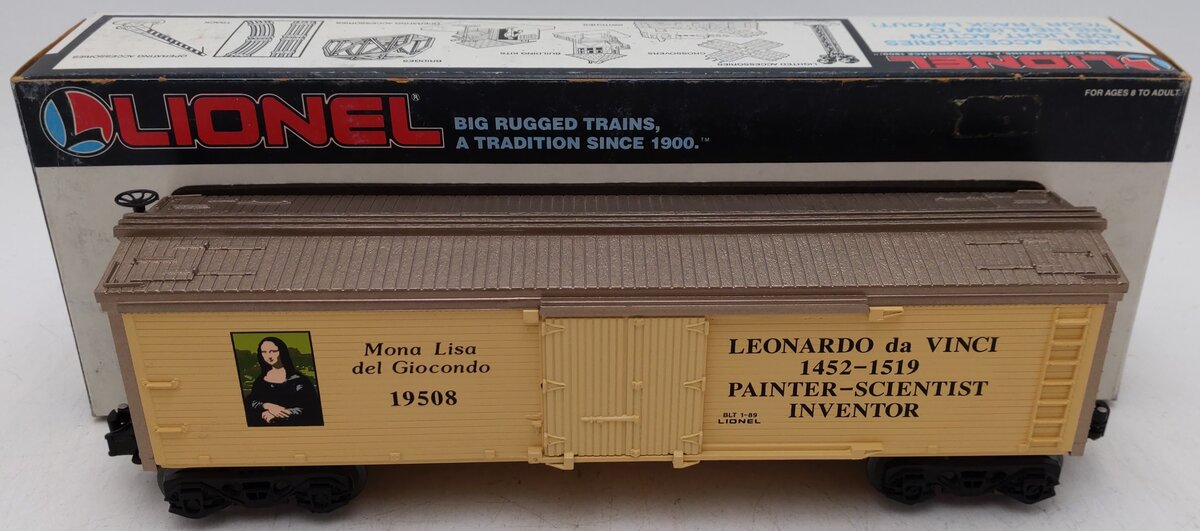 Lionel 6-19508 O Gauge Leonardo Da Vinci Reefer Car EX/Box
