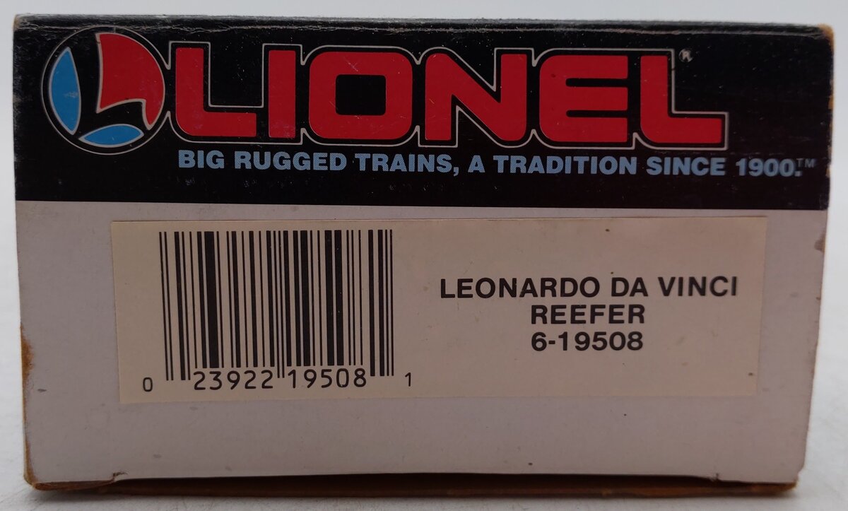 Lionel 6-19508 O Gauge Leonardo Da Vinci Reefer Car EX/Box