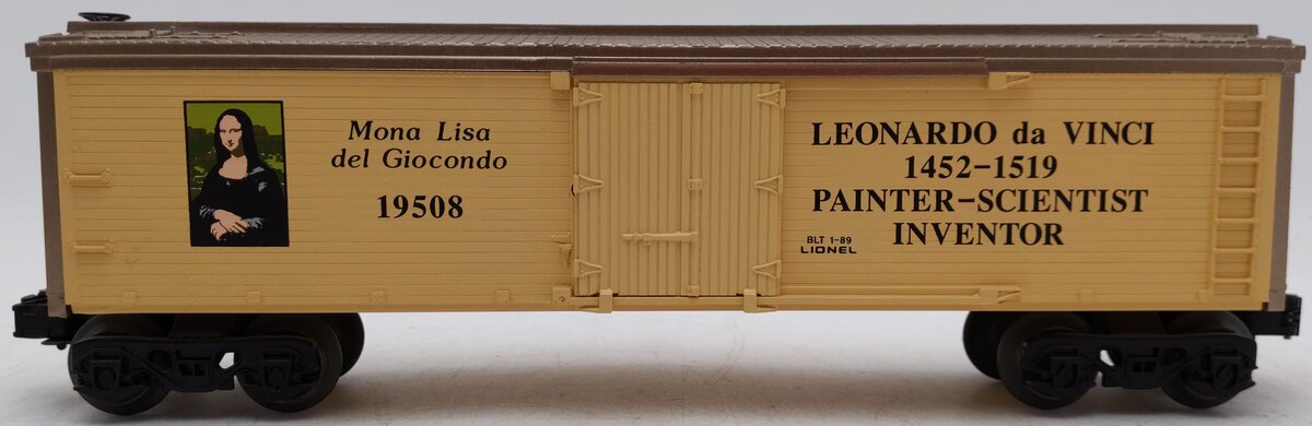 Lionel 6-19508 O Gauge Leonardo Da Vinci Reefer Car EX/Box