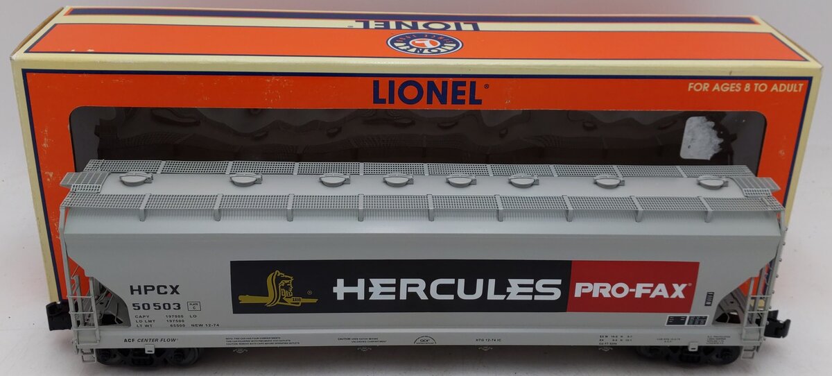 Lionel 6-17198 Hercules 4-Bay ACF Hopper #50503 EX/Box