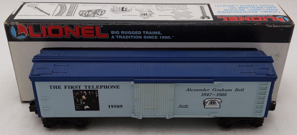 Lionel 6-19509 O Gauge Alexander Graham Bell Reefer EX/Box