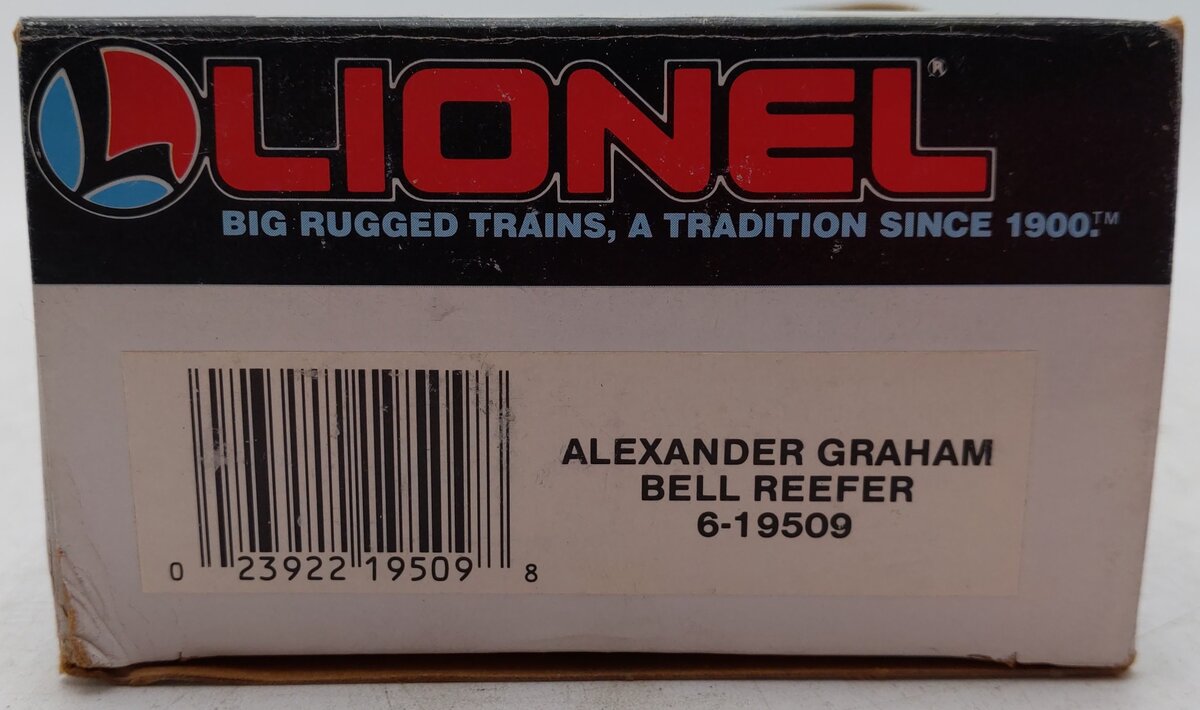 Lionel 6-19509 O Gauge Alexander Graham Bell Reefer EX/Box