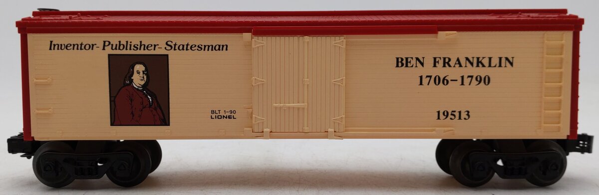Lionel 6-19513 O Gauge Benjamin Franklin Reefer Car EX/Box