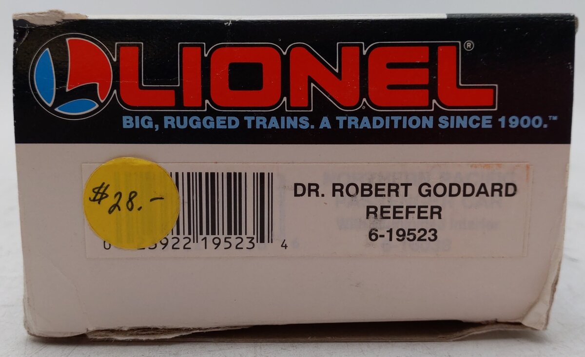 Lionel 6-19523 O Gauge Dr. Robert Goddard Refrigerator Car EX/Box