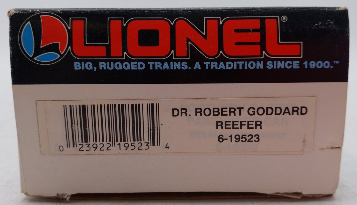 Lionel 6-19523 O Gauge Dr. Robert Goddard Refrigerator Car EX/Box