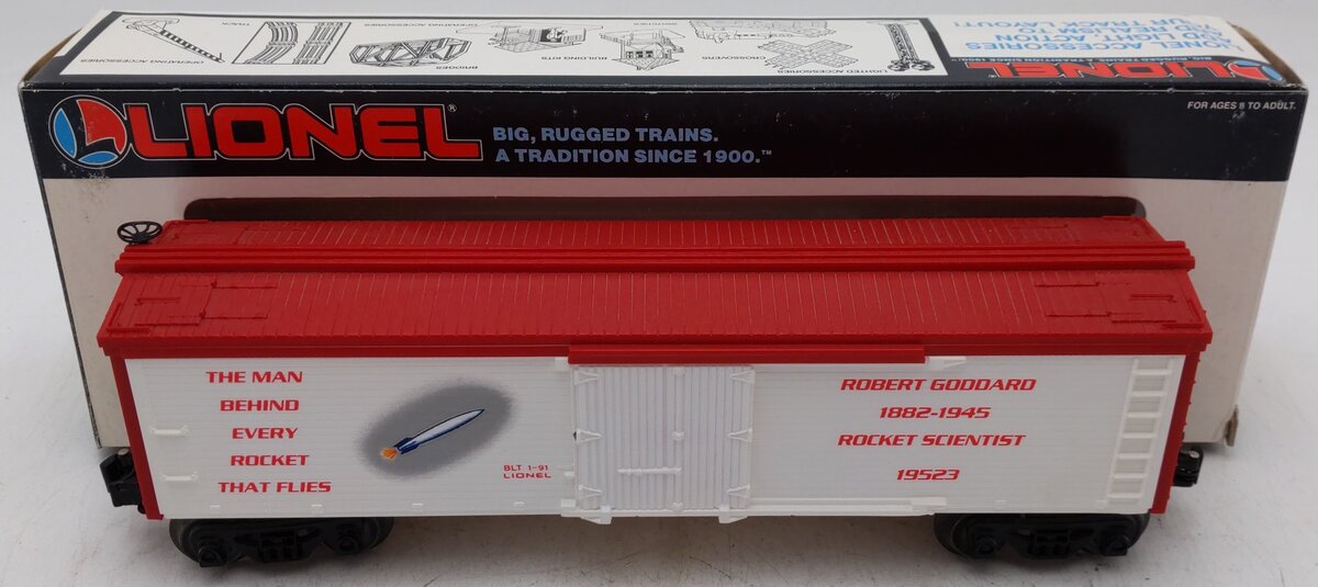 Lionel 6-19523 O Gauge Dr. Robert Goddard Refrigerator Car EX/Box