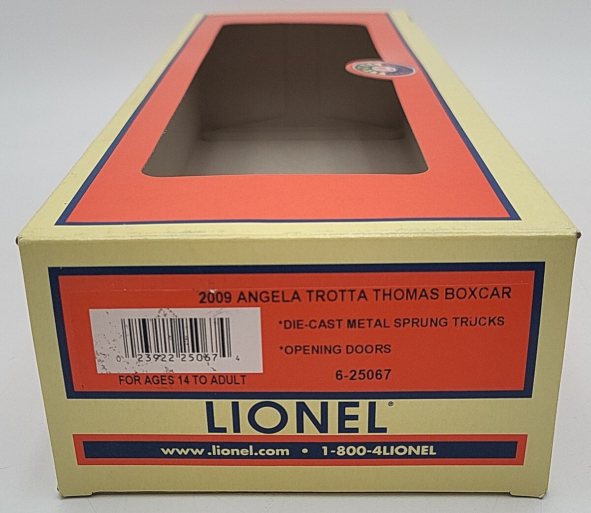 Lionel 6-25067 O Gauge Angela Trotta Thomas 2009 Boxcar LN/Box