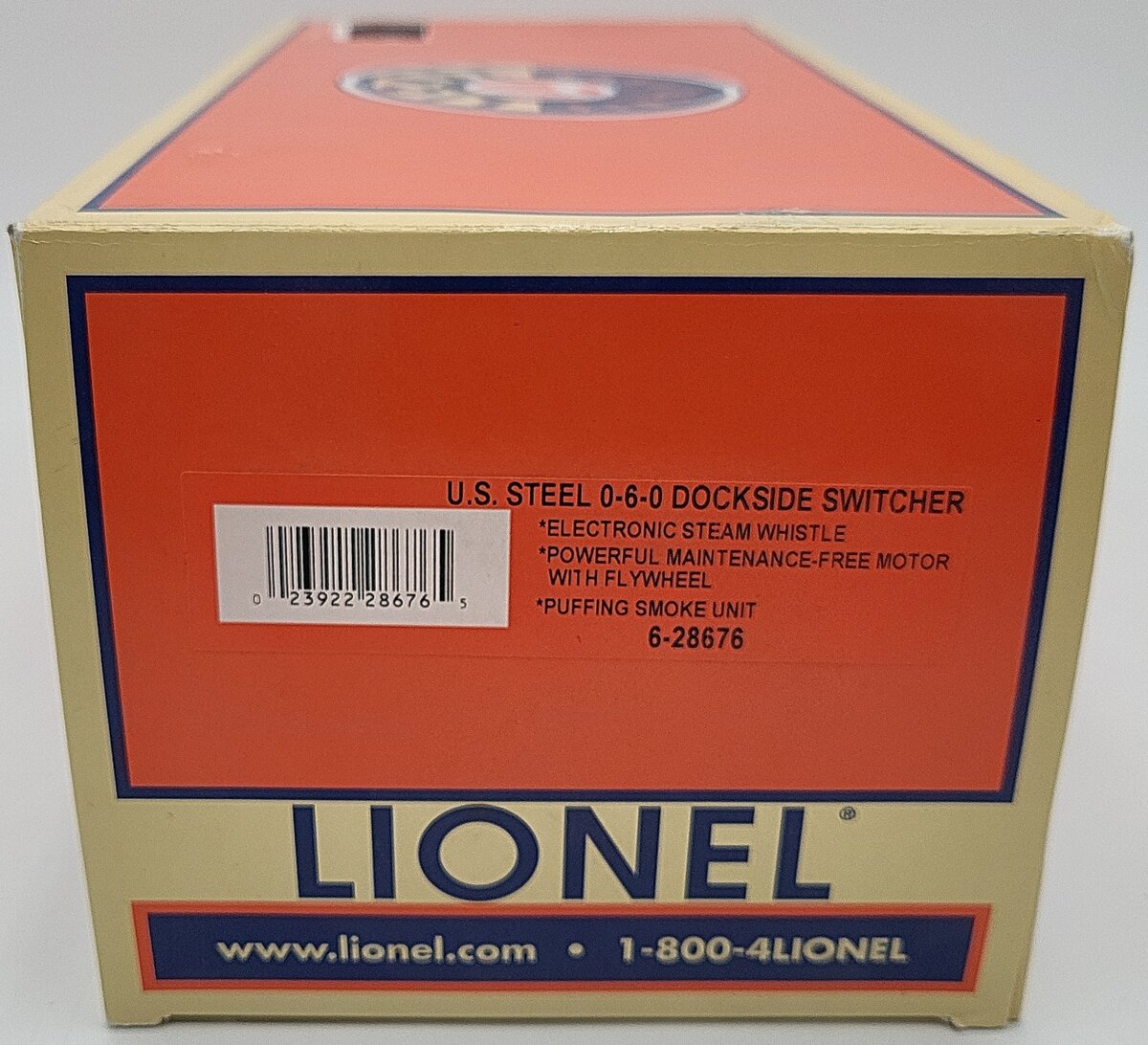 Lionel 6-28676 O Gauge U.S. Steel 0-6-0 Dockside Steam Switcher #76 LN/Box