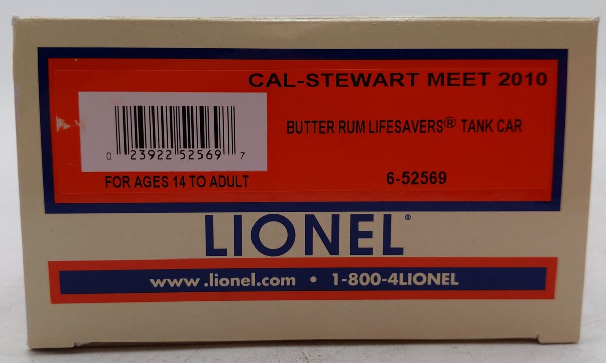 Lionel 6-52569 O Gauge Butter Rum Lifesavers Tank Car EX/Box