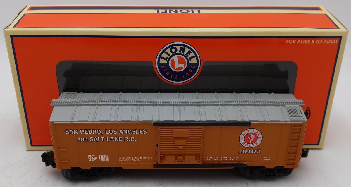 Lionel 6-52253 O Gauge TTOS 2002 Salt Lake Route Boxcar #10102 EX/Box