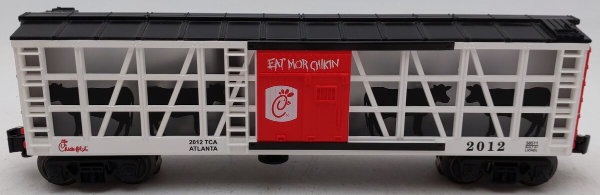 Lionel 6-58511 O Gauge Chick-Fil-A Operating Car TCA Convention Car #2012 EX/Box