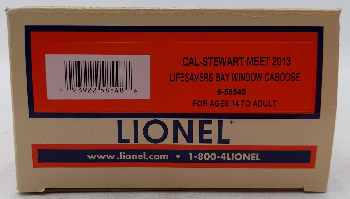 Lionel 6-58548 O Gauge Lifesavers SW Bay Window Caboose #58548 EX/Box