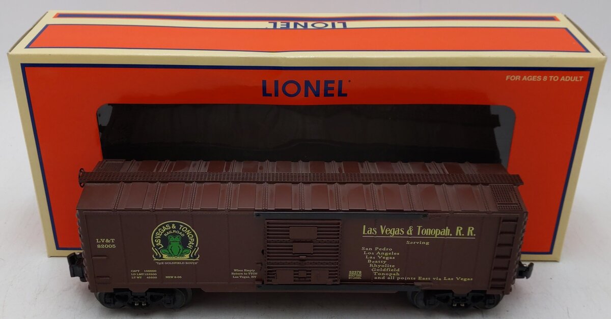 Lionel 6-52378 O Gauge Las Vegas & Tonopah TTOS 2005 Boxcar #82005 EX/Box