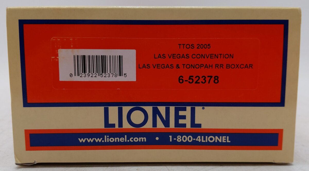 Lionel 6-52378 O Gauge Las Vegas & Tonopah TTOS 2005 Boxcar #82005 EX/Box