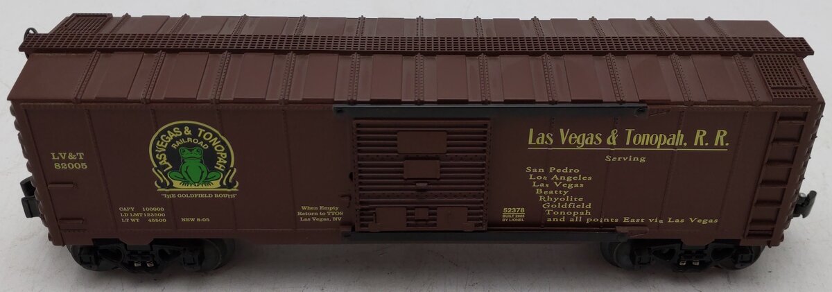 Lionel 6-52378 O Gauge Las Vegas & Tonopah TTOS 2005 Boxcar #82005 EX/Box